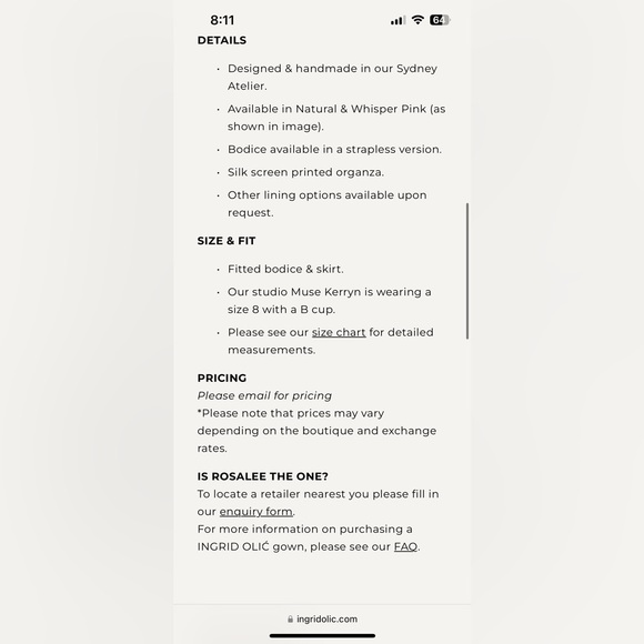 Ingrid Olić Rosalee wedding gown - Picture 7 of 9